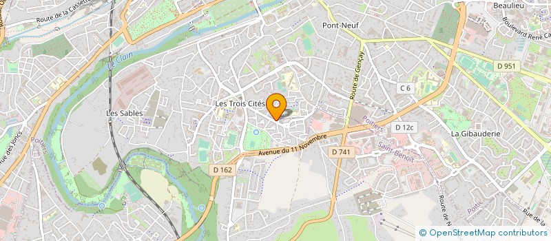localisation de l'entreprise MONSIEUR BAPTISTE NEVEUX à POITIERS