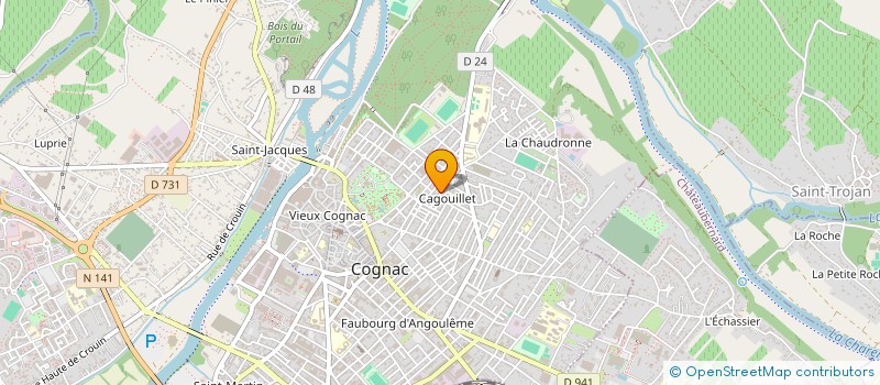 localisation de l'entreprise MONSIEUR BAPTISTE NICOLLE  COGNAC