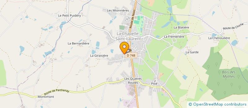 localisation de l'entreprise MONSIEUR BAPTISTE NOIREAUD  LA CHAPELLE-SAINT-LAURENT