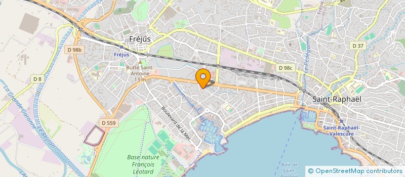 localisation de l'entreprise MONSIEUR BAPTISTE NOURRISSON à FREJUS