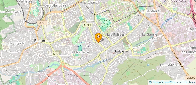 localisation de l'entreprise MONSIEUR BAPTISTE NOZIERE  AUBIERE