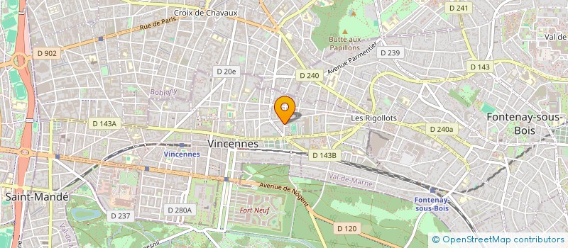 localisation de l'entreprise MONSIEUR BAPTISTE OLIVIER à VINCENNES