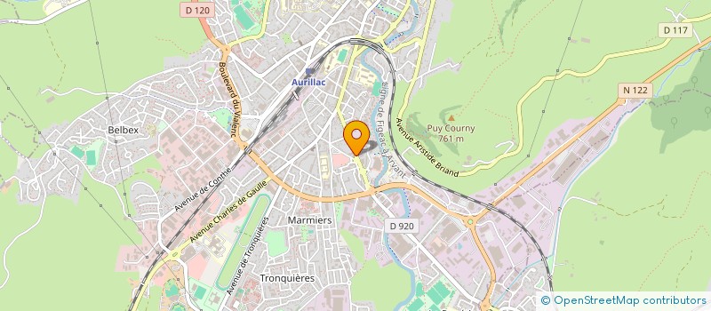 localisation de l'entreprise MONSIEUR BAPTISTE ORTIGUES à AURILLAC