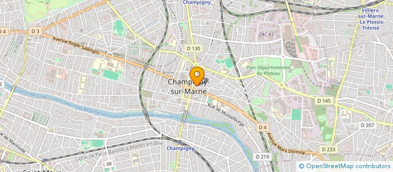 localisation de l'entreprise MONSIEUR BAPTISTE PANNETIER à CHAMPIGNY-SUR-MARNE