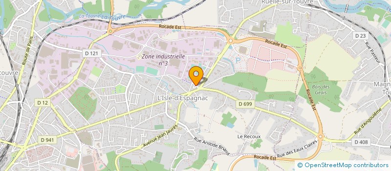 localisation de l'entreprise MONSIEUR BAPTISTE PATRAC  L'ISLE D'ESPAGNAC