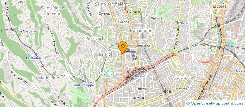localisation de l'entreprise MONSIEUR BAPTISTE PEIXOTO à NICE