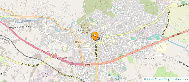 localisation de l'entreprise MONSIEUR BAPTISTE PELLEGRINO  HYERES