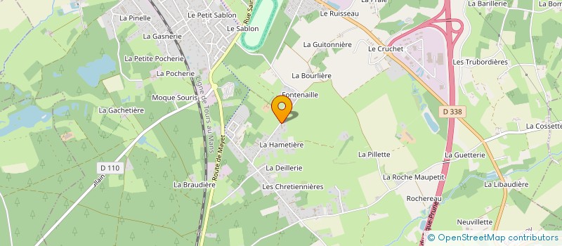 localisation de l'entreprise MONSIEUR BAPTISTE PELTIER  ECOMMOY