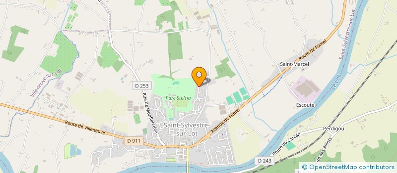 localisation de l'entreprise MONSIEUR BAPTISTE PEREZ  SAINT-SYLVESTRE-SUR-LOT