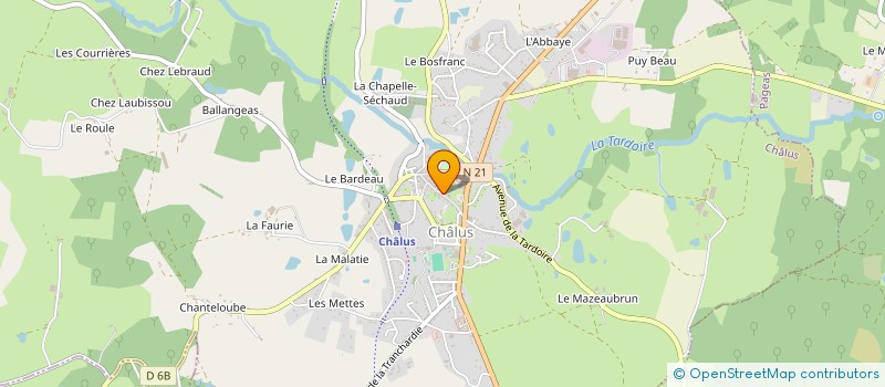 localisation de l'entreprise MONSIEUR BAPTISTE PERSONENI à CHALUS