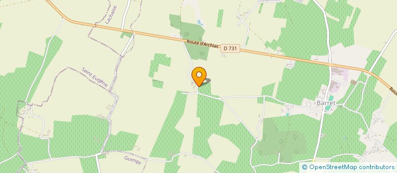 localisation de l'entreprise MONSIEUR BAPTISTE PESQUIER  BARRET