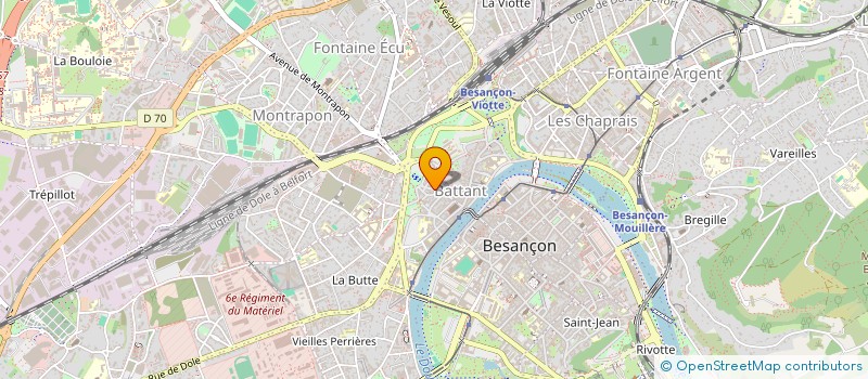 localisation de l'entreprise MONSIEUR BAPTISTE PIALLOUX  BESANCON