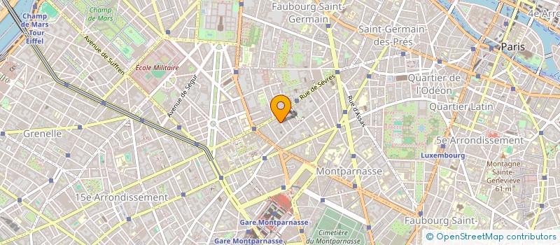 localisation de l'entreprise MONSIEUR BAPTISTE PICHON  PARIS 6