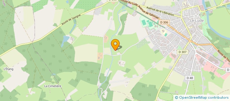 localisation de l'entreprise MONSIEUR BAPTISTE PICHON  LE LUDE