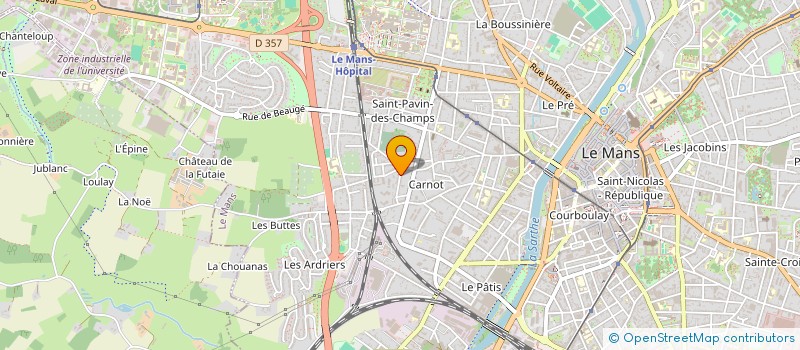 localisation de l'entreprise MONSIEUR BAPTISTE PICHOT  LE MANS