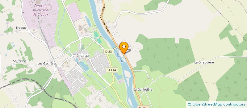 localisation de l'entreprise MONSIEUR BAPTISTE PINAULT  CIVAUX