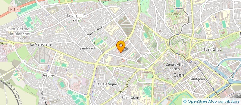 localisation de l'entreprise MONSIEUR BAPTISTE PINEL à CAEN