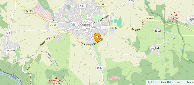 localisation de l'entreprise MONSIEUR BAPTISTE PISTER  VIC-LE-COMTE