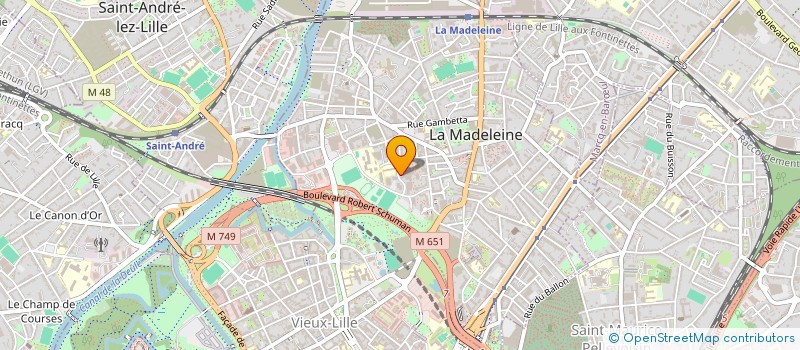 localisation de l'entreprise MONSIEUR BAPTISTE PODVIN à LA MADELEINE