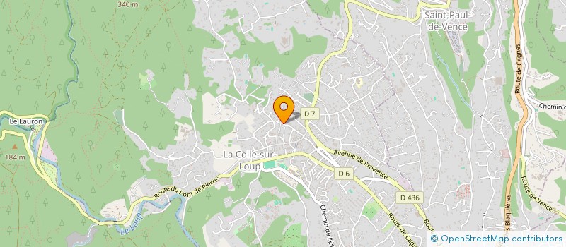 localisation de l'entreprise MONSIEUR BAPTISTE POLLANO  LA COLLE-SUR-LOUP