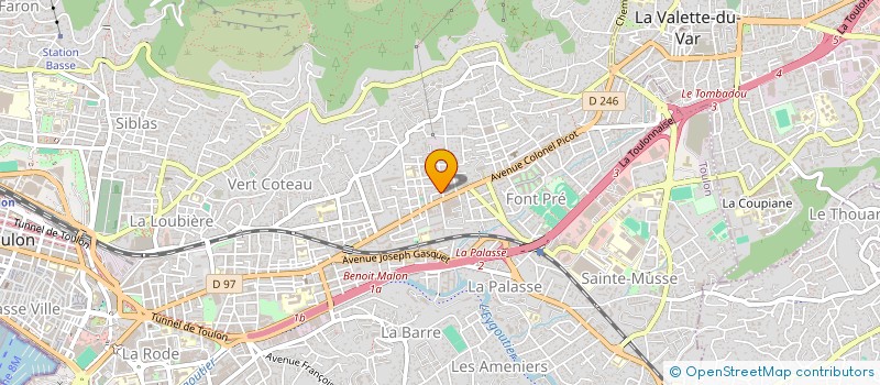 localisation de l'entreprise MONSIEUR BAPTISTE POMMEREAU  TOULON