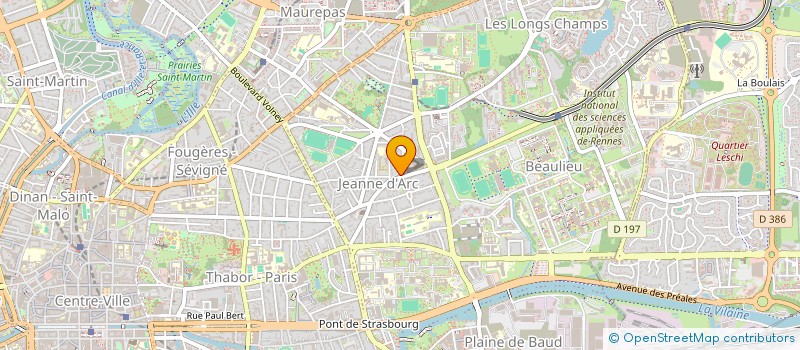 localisation de l'entreprise MONSIEUR BAPTISTE PONCHART  RENNES