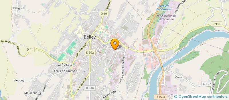 localisation de l'entreprise MONSIEUR BAPTISTE PORTIER  BELLEY