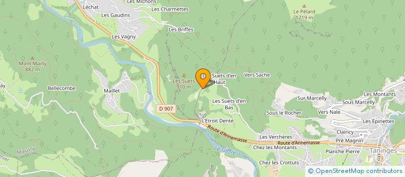 localisation de l'entreprise MONSIEUR BAPTISTE POTEL à TANINGES