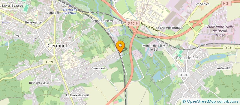 localisation de l'entreprise MONSIEUR BAPTISTE POULAIN  BREUIL-LE-VERT