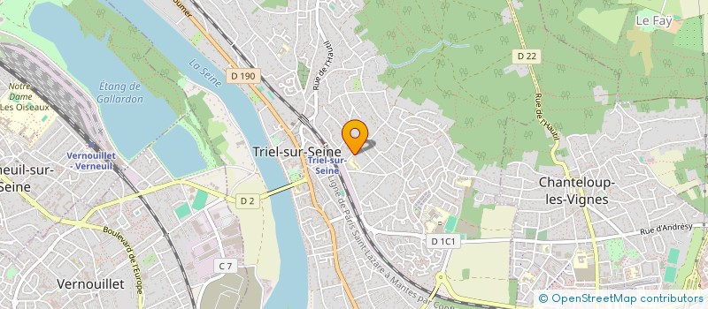 localisation de l'entreprise MONSIEUR BAPTISTE POUZADA  TRIEL-SUR-SEINE