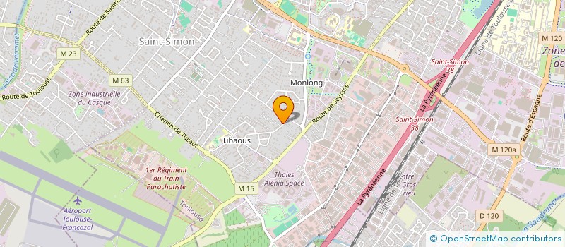 localisation de l'entreprise MONSIEUR BAPTISTE PRETOU  TOULOUSE