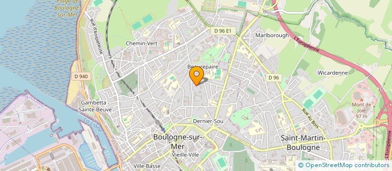 localisation de l'entreprise MONSIEUR BAPTISTE PRINCE  BOULOGNE-SUR-MER