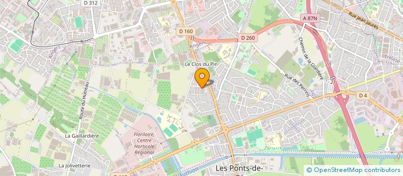 localisation de l'entreprise MONSIEUR BAPTISTE PROVOOST à LES PONTS-DE-CE