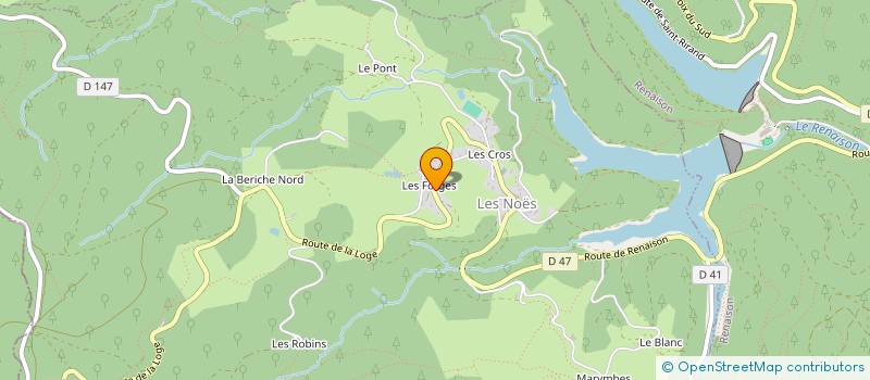 localisation de l'entreprise MONSIEUR BAPTISTE PRULHIERE  LES NOES