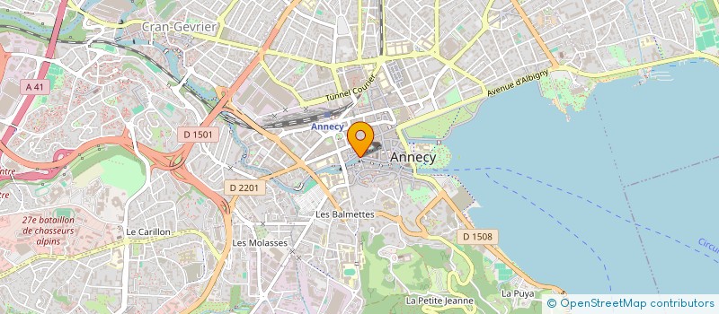 localisation de l'entreprise MONSIEUR BAPTISTE RABEAU à ANNECY