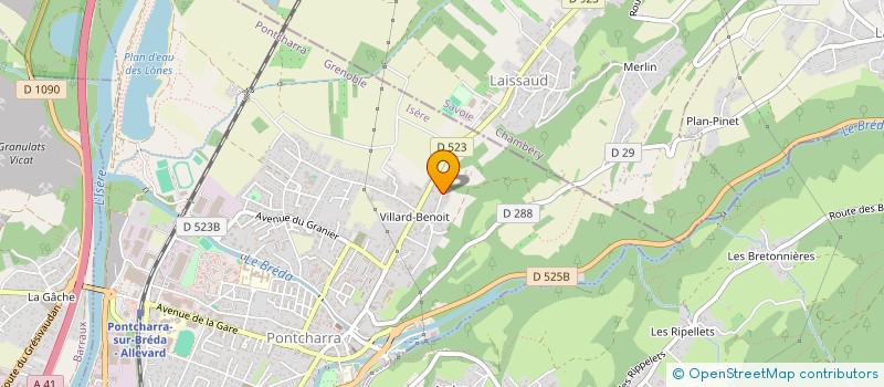 localisation de l'entreprise MONSIEUR BAPTISTE RAFFIN  PONTCHARRA