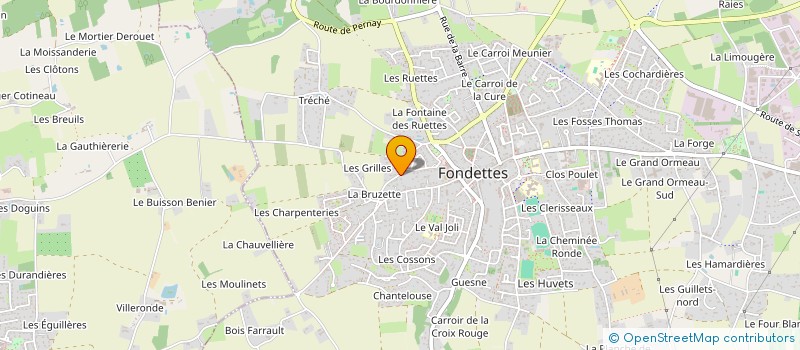 localisation de l'entreprise MONSIEUR BAPTISTE RAGUIN  FONDETTES