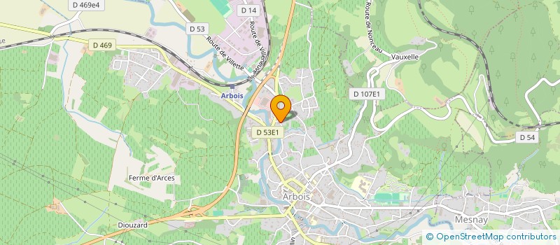 localisation de l'entreprise MONSIEUR BAPTISTE RAMBOZ  ARBOIS