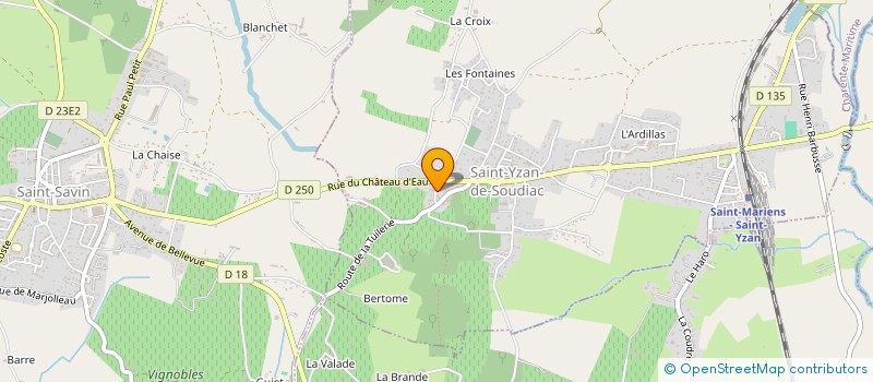 localisation de l'entreprise MONSIEUR BAPTISTE RANCHON  SAINT-YZAN-DE-SOUDIAC