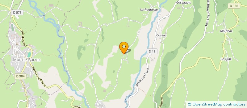 localisation de l'entreprise MONSIEUR BAPTISTE RAULHAC  BROMMAT