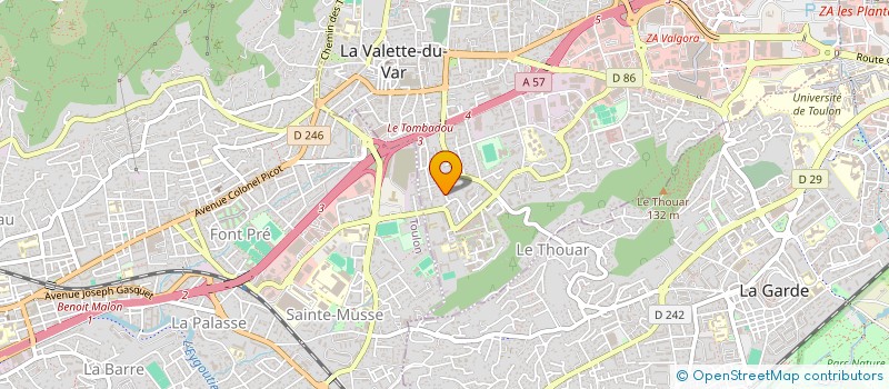 localisation de l'entreprise MONSIEUR BAPTISTE RAVENEAU à LA VALETTE-DU-VAR