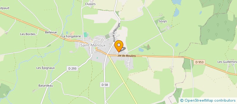 localisation de l'entreprise MONSIEUR BAPTISTE RHETAT  SAINT-MENOUX