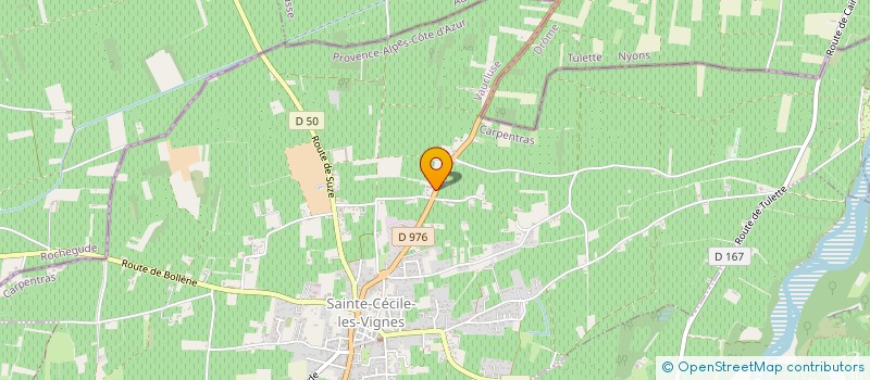 localisation de l'entreprise MONSIEUR BAPTISTE RINALDI  SAINTE-CECILE-LES-VIGNES