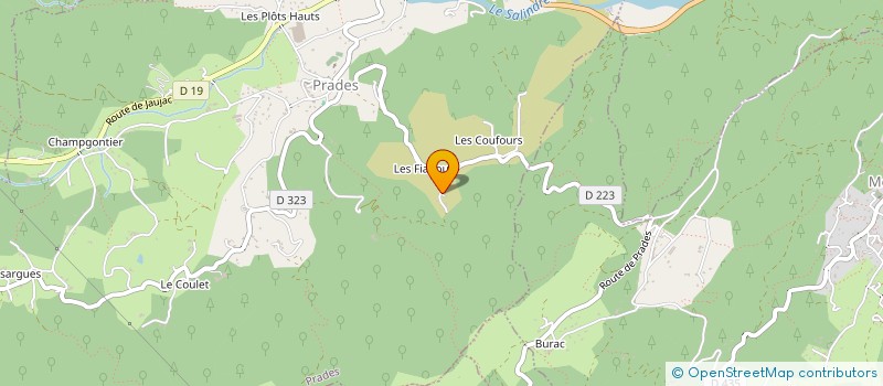 localisation de l'entreprise MONSIEUR BAPTISTE RIOU à PRADES