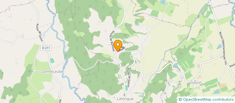 localisation de l'entreprise MONSIEUR BAPTISTE RIOUX  LALONGUE