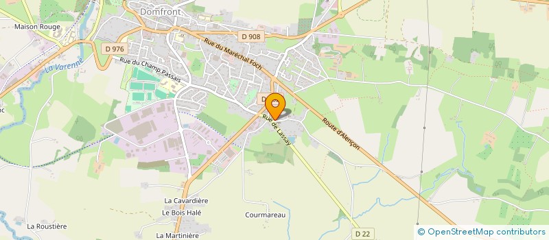 localisation de l'entreprise MONSIEUR BAPTISTE ROBVEILLE à DOMFRONT-EN-POIRAIE