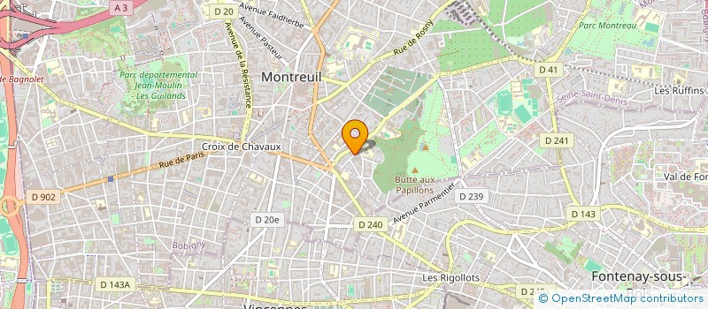 localisation de l'entreprise MONSIEUR BAPTISTE ROCA à MONTREUIL