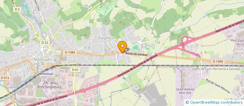 localisation de l'entreprise MONSIEUR BAPTISTE ROLLET  DAGNEUX