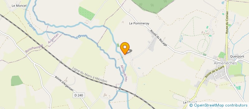 localisation de l'entreprise MONSIEUR BAPTISTE ROSEL  ALMENECHES