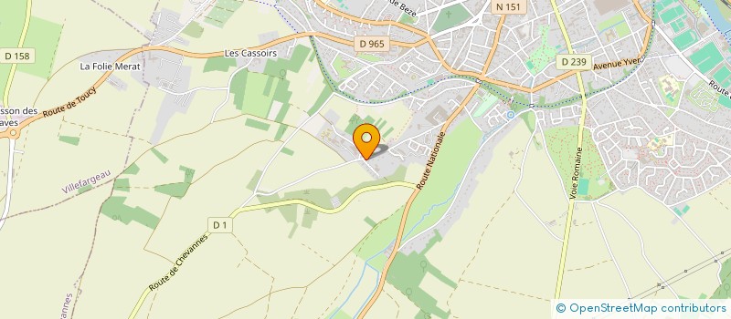 localisation de l'entreprise MONSIEUR BAPTISTE ROUGER à AUXERRE